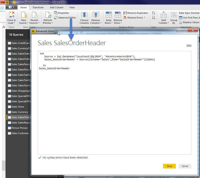 Advanced Editor